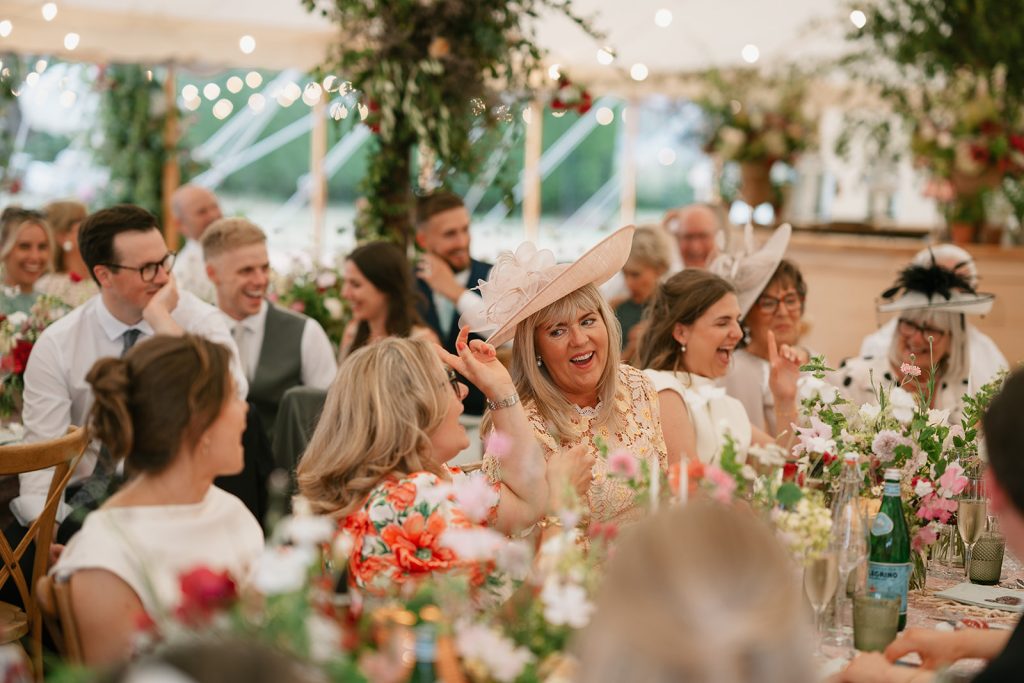 guests enjoying themselves at a beautiful wedding coordinated by Hardesty Event Design