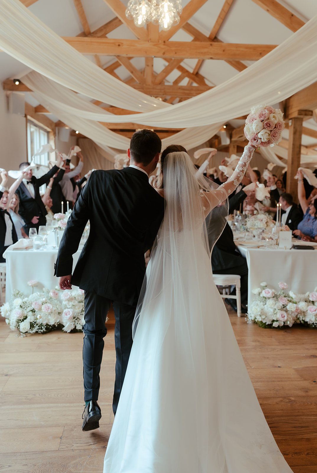 Bride and groom entrance at Worstead Estate