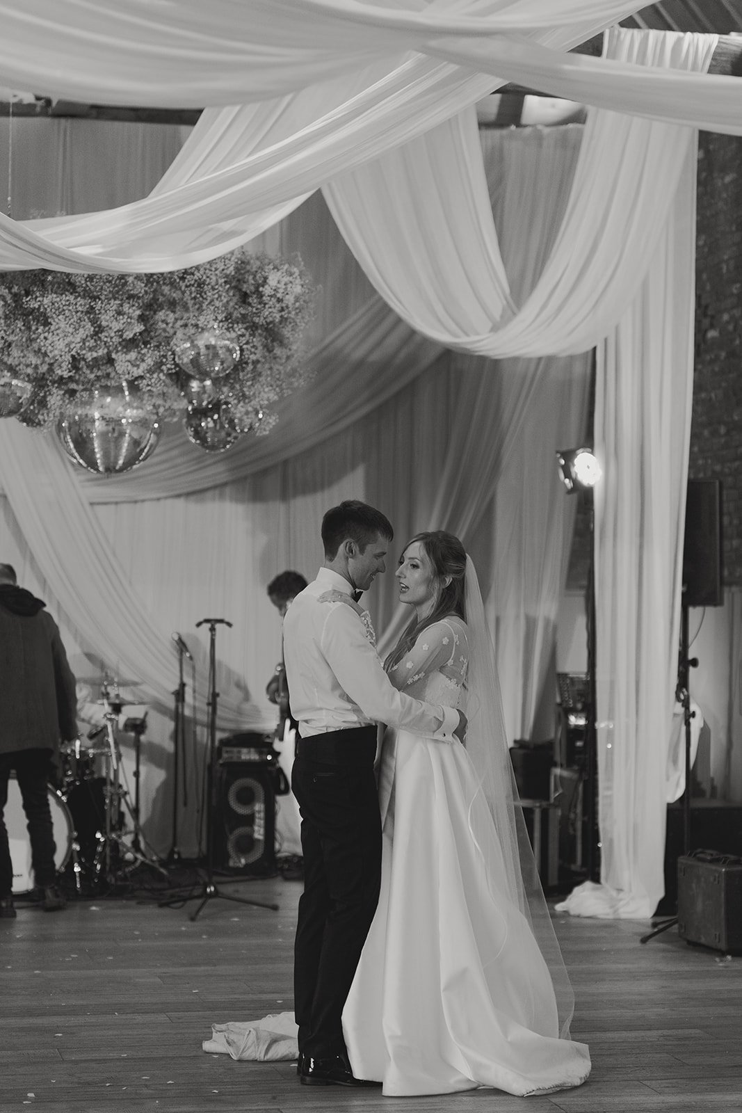 The first dance for the bride and groom at Worstead Estate