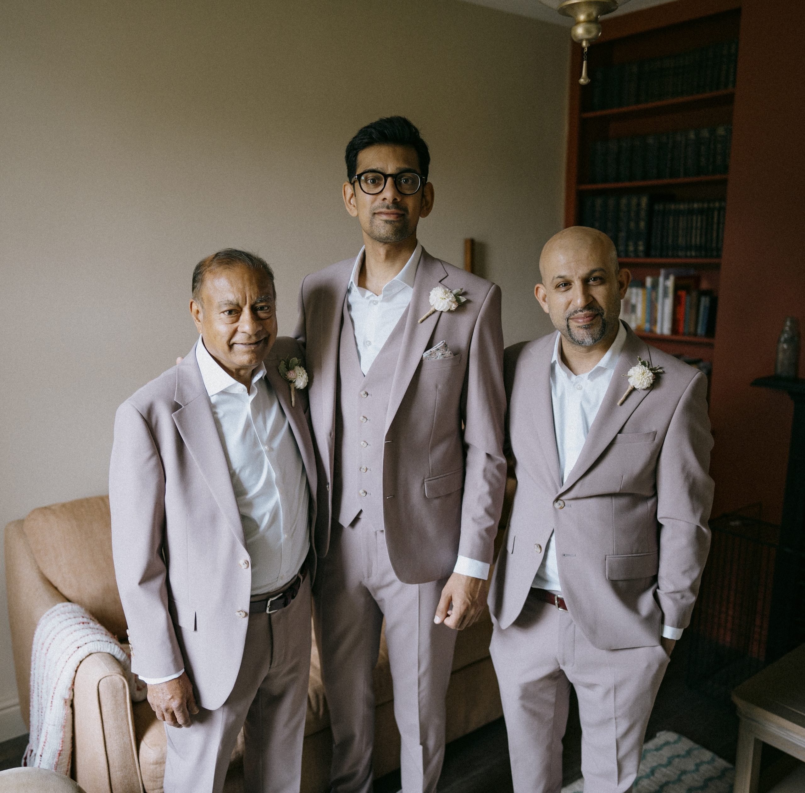 Groom and groomsmen for Worstead Estate wedding