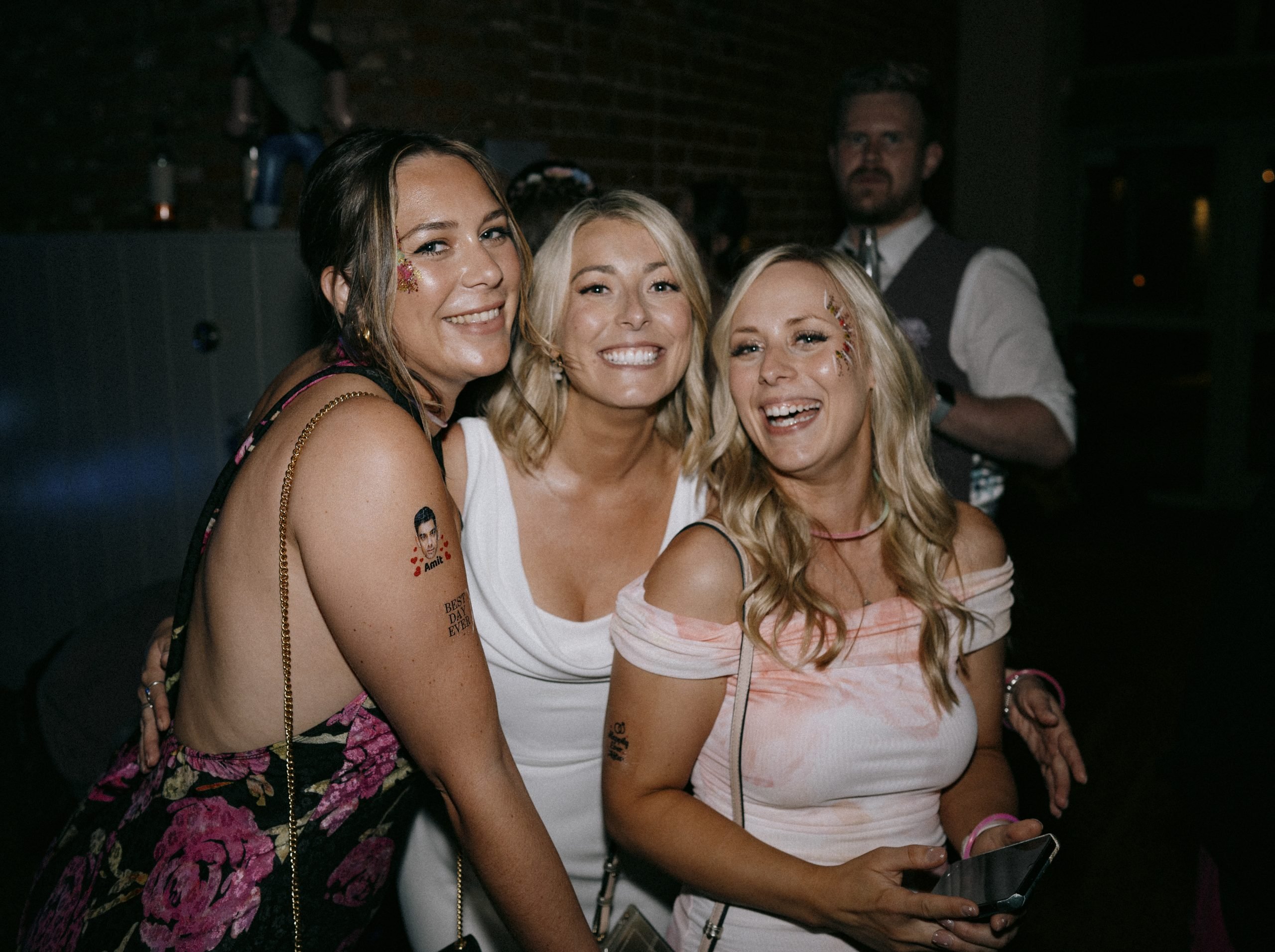 evening wedding party fun with friends