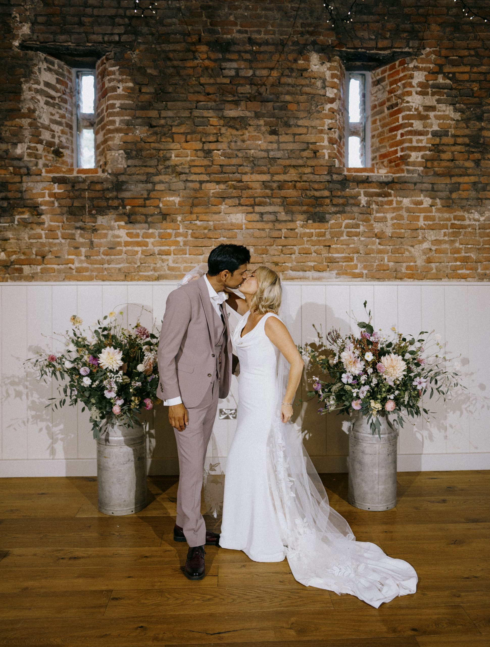 Amy + Amit, the bride and groom at Worstead Estate