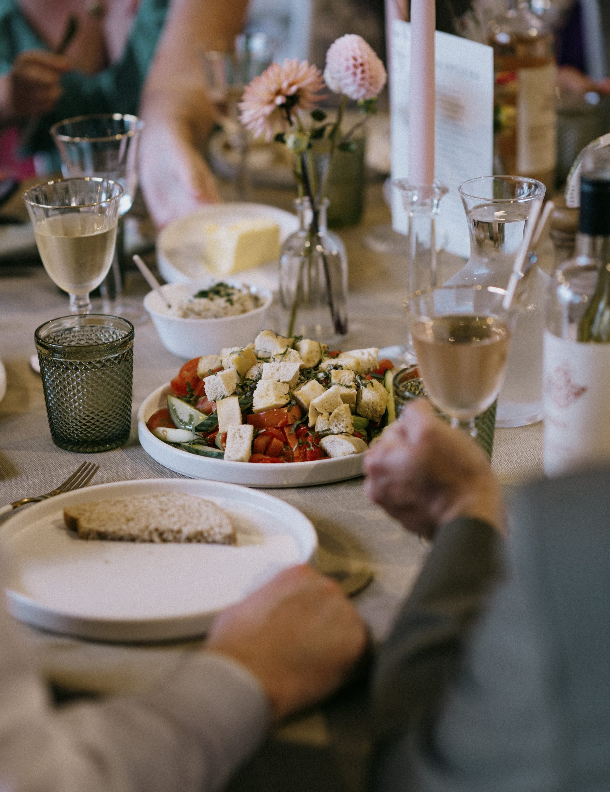Wedding breakfast by Florentina Catering at Worstead Estate