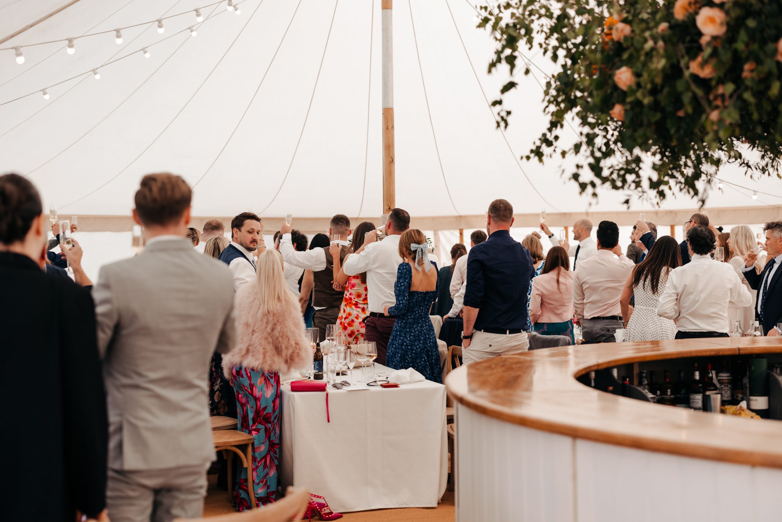 Elegant marquee wedding at Helmingham Hall planned and coordinated by Hardesty Event Design