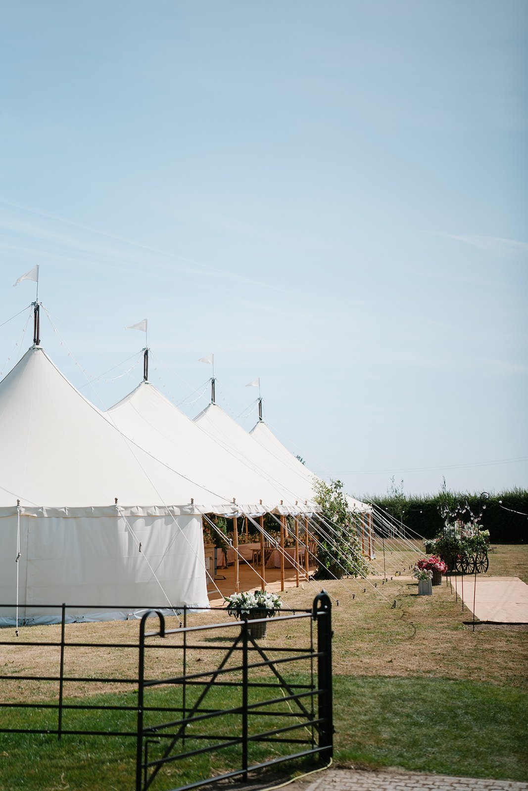 Luxury marquee wedding at a private home, styled by Hardesty Event Design